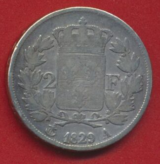 2 FRANCS 1829 A CHARLES X