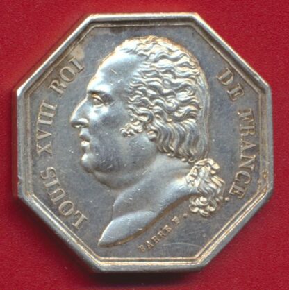 JETON ASSURANCE - LOUIS XVIII - PARIS - 1818 – Image 2