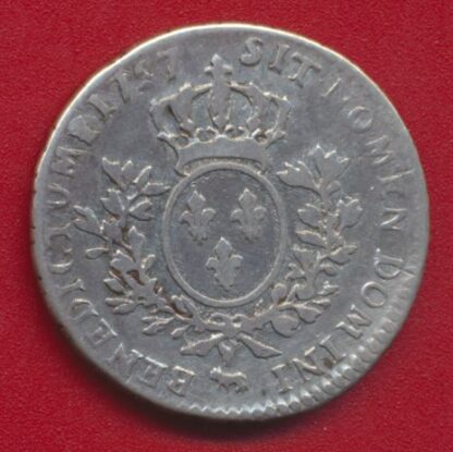 LOUIS XV - 1/5 Ecu du Béarn au bandeau - 1757 – Image 2