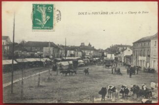 CPA Doue la fontaine le champ de foire