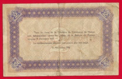 2 Francs Chambre de Commerce de Nancy – Image 2