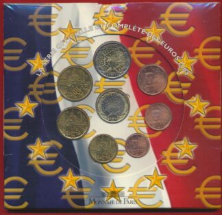 serie officielle monnaie de paris 2004 brillant universel