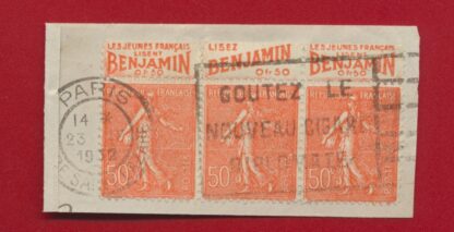 50 c semeuse type lignée y&t 199 lisez benjamin