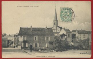 CPA Aillevillers haute saone grande rue et ensemble