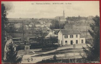 CPA Environs de Belfort Morvillars la gare