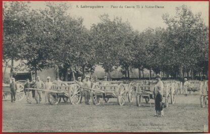 CPA Labruguiere Tarn parc canon 75 a notre dame