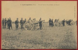 CPA Labruguiere Tarn tir de canon 75 au camp du causse