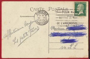 Murs érigné carte postale ancienne entrée du bourg 1926