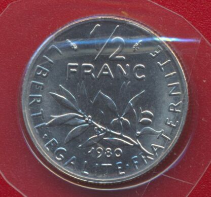 1/2 Franc Semeuse - 1980 - fdc – Image 2