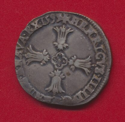 HENRI IV - Quart d'Ecu - 1595 - L - Bayonne – Image 2