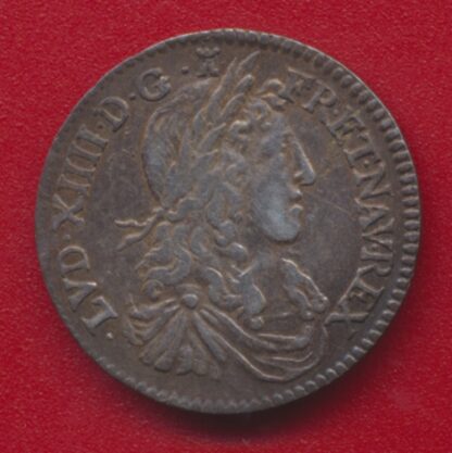 Louis XIIII douxieme d ecu buste juvenile 1662 I limoges