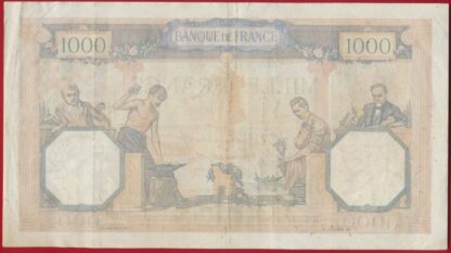 1000 Francs - Cérès et Mercure - Type 1927 modifié – Image 2
