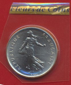5 francs semeuse 1980 fleur de coin