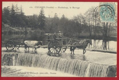 cpa-cugand-vendee-hucheloup-le-barrage