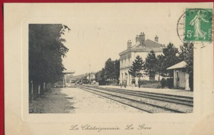 cpa-la-chataigneraie-la-gare