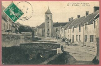 cpa-villiers-sur-morin-l-eglise