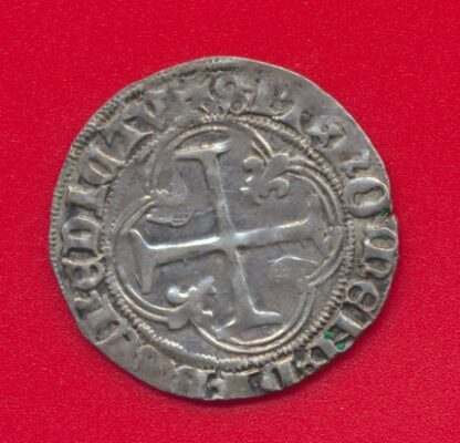 LOUIS XI - 1461-1483 - Blanc à la couronne - Lyon – Image 2