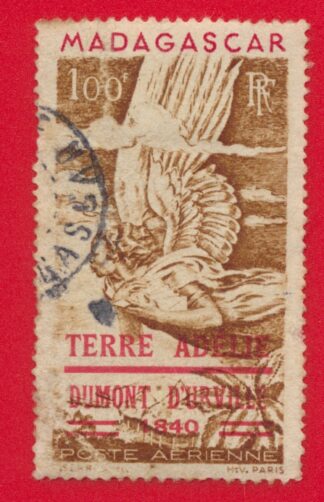 taaf-terres-australes-et-antartiques-terre-adelie-dumont-d-urville-1840-poste-aerienne-madagascar