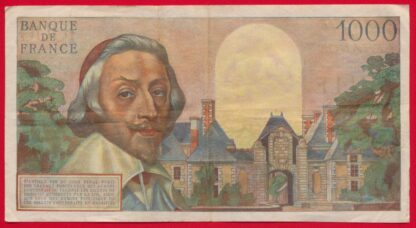 1000 Francs - Richelieu - 1-3-1956 – Image 2