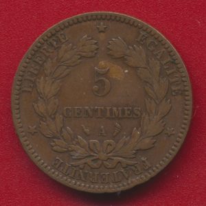 5 centimes ceres 1896 torche