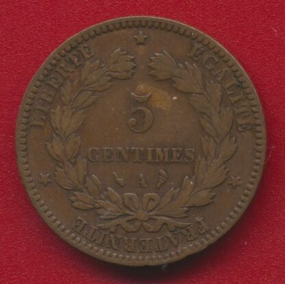 5 Centimes Cérès - 1896 A - Torche – Image 2