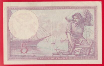 5 Francs Violet - 1933 – Image 2