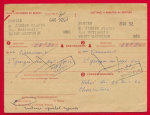 carte de remboursement monsieur le receveur des postes