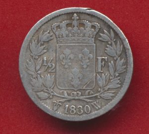 charles-x-1-2-franc-1830-w-lille-demi-franc-roi de france