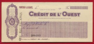 cheque-angers-fontenay-le-comte-credit-foncier-de-l-ouest