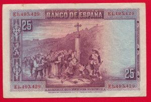espagne 25 pesetas 1928 el banco de espana