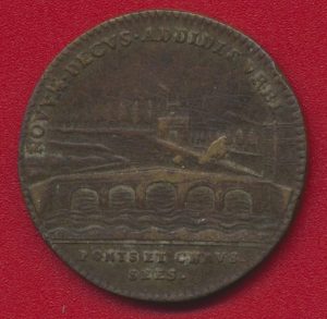 Louis XIV -jeton-ludovicus-magnus-ponts-chaussees-novvm-decvs-addidit-vrbi-neuf