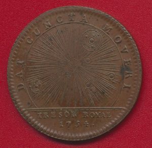 Louis XV -Trésor Royal 1754 - dat cuncta moveri