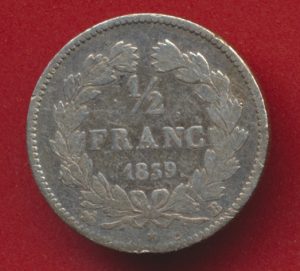 louis philippe demi franc 1839 rouen