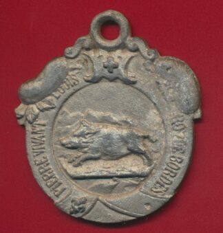 plaque-medaille-pierre-vivant-louis-roi-de-bordes-famille-angevine-angers-bauge-baugeois-famille-angevine