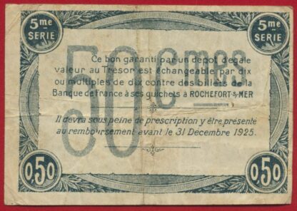 Rochefort-sur-Mer  - 50 Centimes - 1920 – Image 2