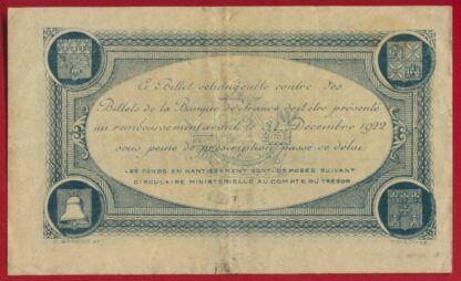 Toulouse - 1 Franc - 1917 – Image 2