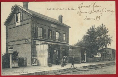 cpa-barlin-pas-de-calais-la-gare