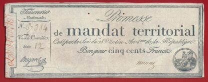 promesse-mandat-territorial-cinq-cents-francs-serie-12-n-67384