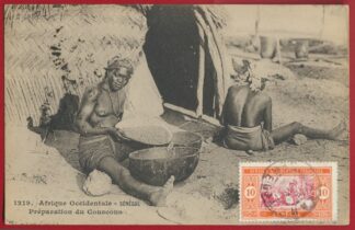 cpa-afrique-occidentale-senegal-preparation-couscous