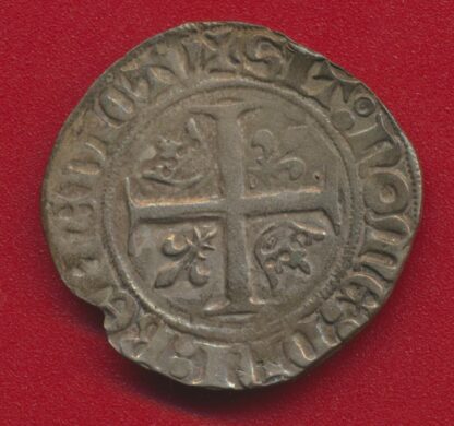 CHARLES VI - 1380-1422 - Blanc guénar – Image 2