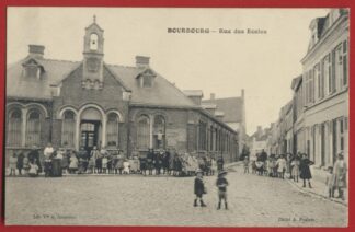 cpa bourbourg rue ecoles
