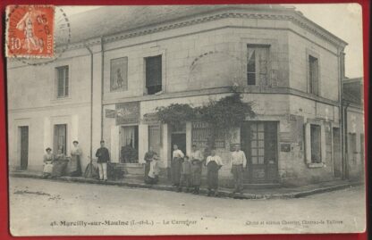 cpa marcilly-sur-maulen indre loir carrefour