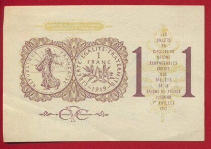 1 franc - Chambre de Commerce Paris - Femme casquée – Image 2