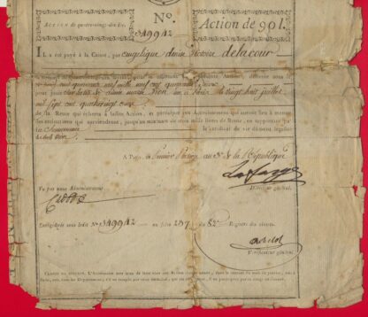 ACTION DE LA CAISSE D'EPARGNES ET DE BIENFAISANCE DU CITOYEN LAFARGE - 1795 – Image 5