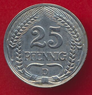 allemagne-25-pfennig-1910-d-vs