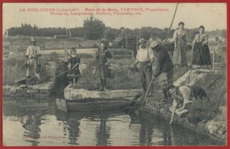 cpa-poulingen-parc-gare-tartoue-proprietaire-homards-langoustes-huitres-palourdes