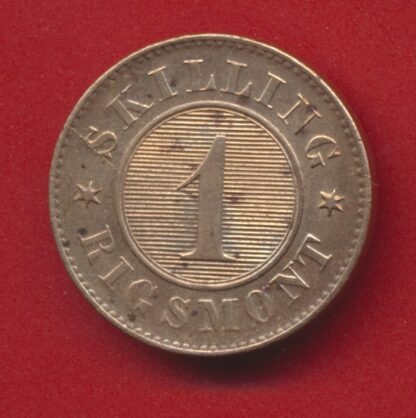 DANEMARK - Skilling Rigsmont - 1856 – Image 2