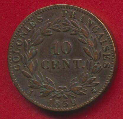 COLONIES FRANÇAISES - GUADELOUPE - LOUIS-PHILIPPE - 10 Centimes – Image 2