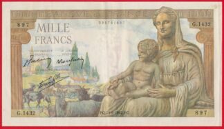 1000-francs-demeter-deesse-24-9-1942