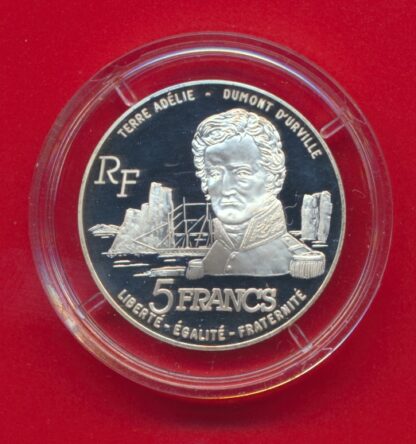Terres Australes et Antarctiques Françaises - 5 Francs - Albatros - 1992 – Image 2